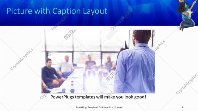Picture with Caption presentation slide layout