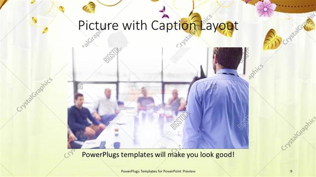 Picture with Caption presentation slide layout