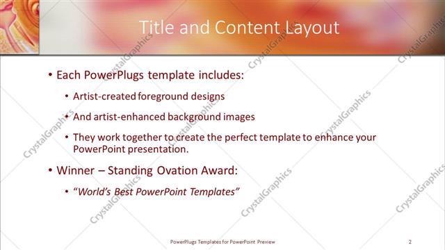 Title and Content presentation slide layout