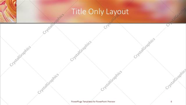 Title Only presentation slide layout