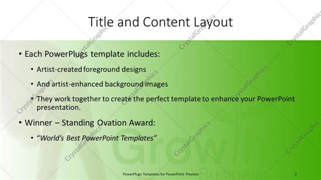 Title and Content presentation slide layout