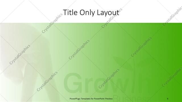 Title Only presentation slide layout