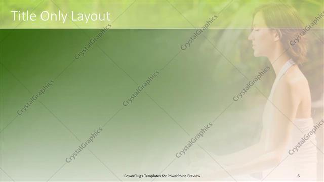 Title Only presentation slide layout