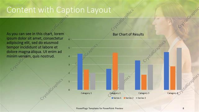 Content with Caption presentation slide layout