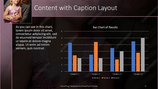 Content with Caption presentation slide layout
