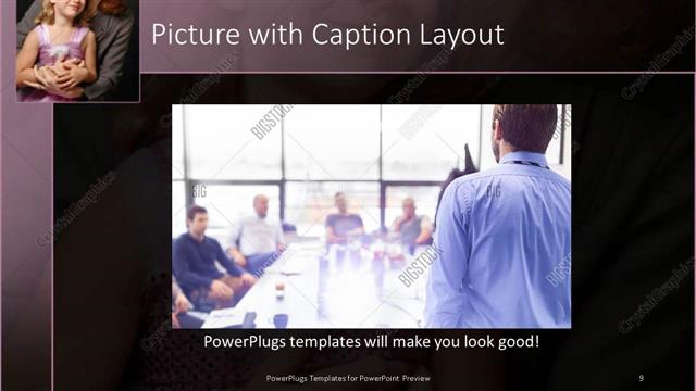 Picture with Caption presentation slide layout