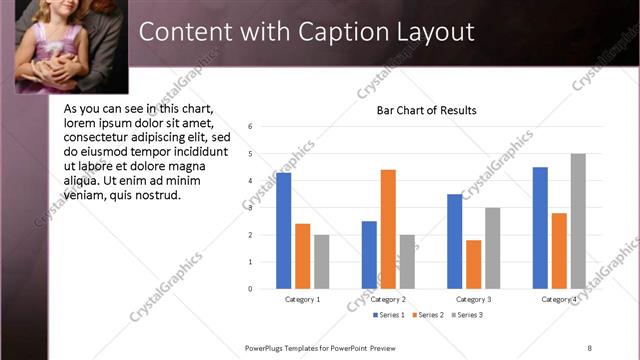 Content with Caption presentation slide layout