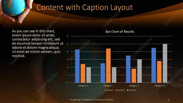 Content with Caption presentation slide layout