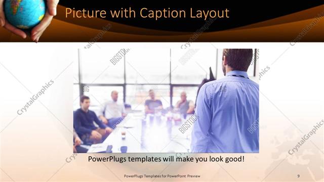 Picture with Caption presentation slide layout