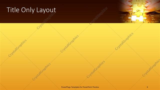 Title Only presentation slide layout