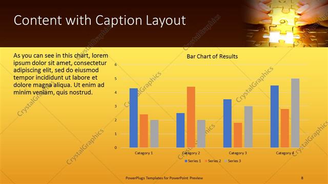 Content with Caption presentation slide layout