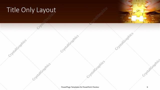 Title Only presentation slide layout