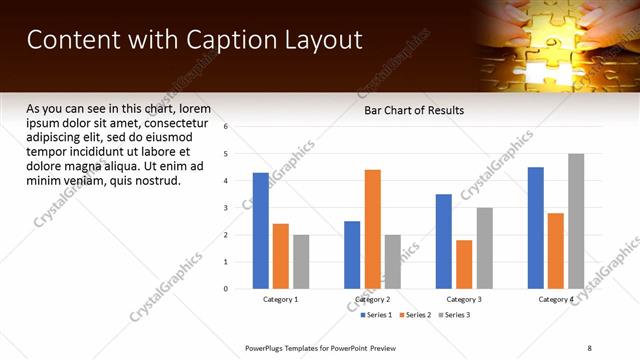 Content with Caption presentation slide layout