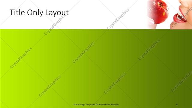 Title Only presentation slide layout