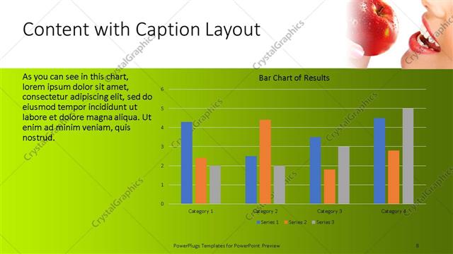 Content with Caption presentation slide layout