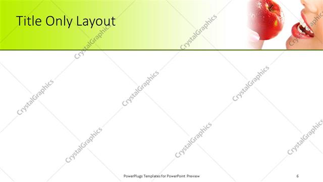 Title Only presentation slide layout