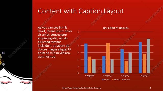 Content with Caption presentation slide layout