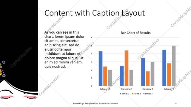 Content with Caption presentation slide layout