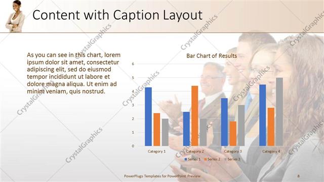 Content with Caption presentation slide layout