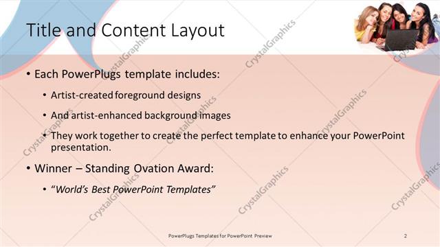 Title and Content presentation slide layout