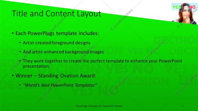 Title and Content presentation slide layout