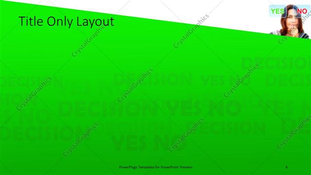 Title Only presentation slide layout