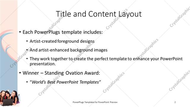 Title and Content presentation slide layout