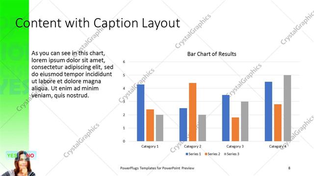 Content with Caption presentation slide layout