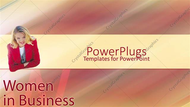  Presentation with business women - Women in Red happy with Women in Business text?