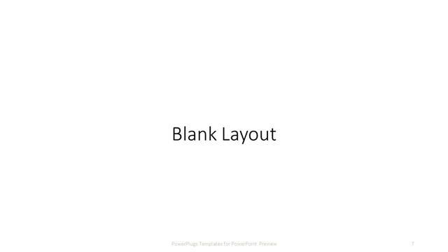 Blank presentation slide layout