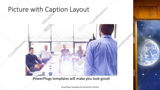 Picture with Caption presentation slide layout