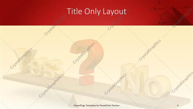 Title Only presentation slide layout