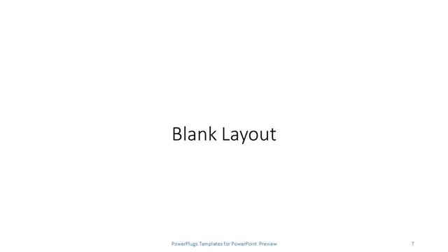 Blank presentation slide layout