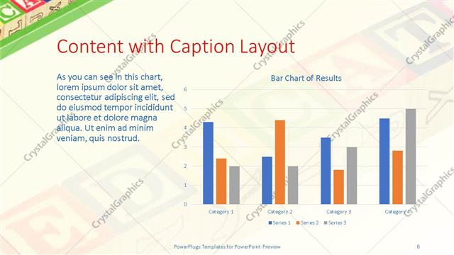 Content with Caption presentation slide layout