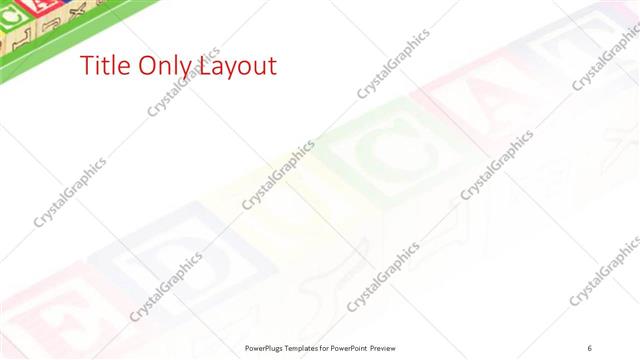 Title Only presentation slide layout