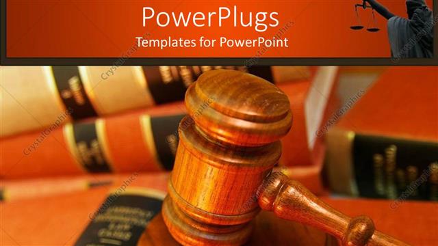  Presentation with wooden stick - Wooden brown  judge stick on a pile of books