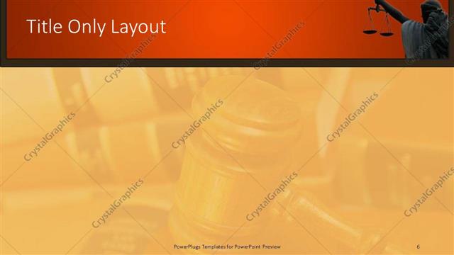 Title Only presentation slide layout