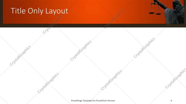 Title Only presentation slide layout