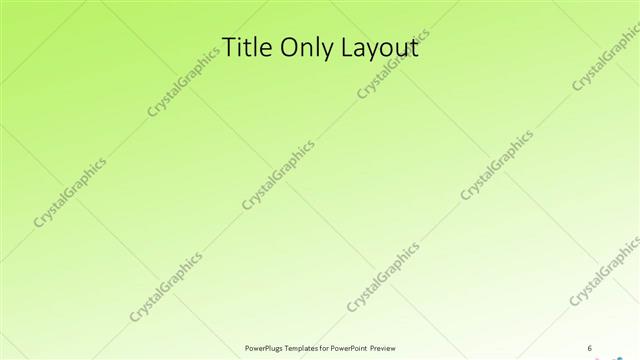 Title Only presentation slide layout