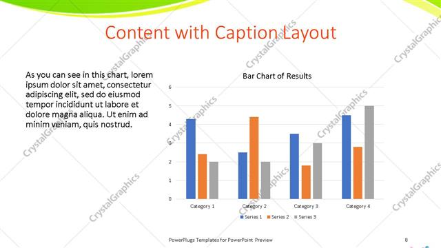 Content with Caption presentation slide layout
