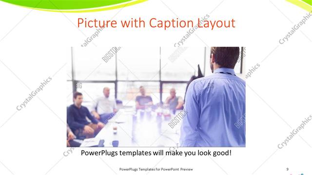 Picture with Caption presentation slide layout