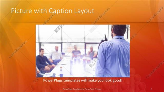 Picture with Caption presentation slide layout