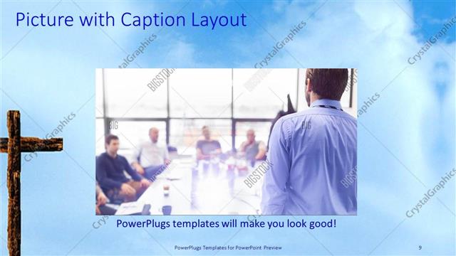 Picture with Caption presentation slide layout