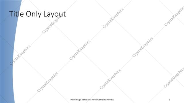 Title Only presentation slide layout