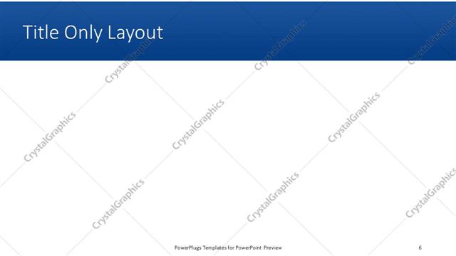 Title Only presentation slide layout