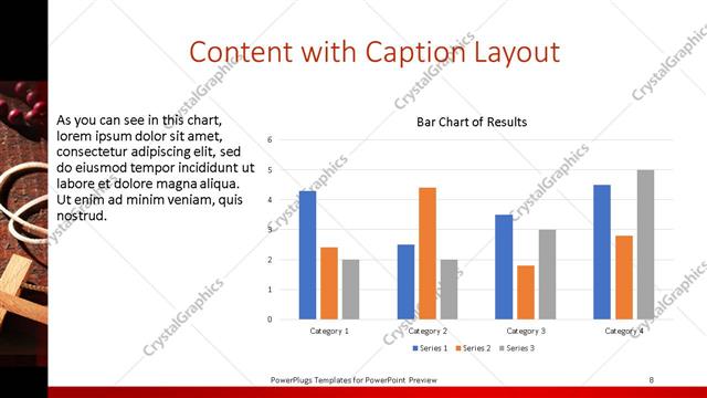 Content with Caption presentation slide layout