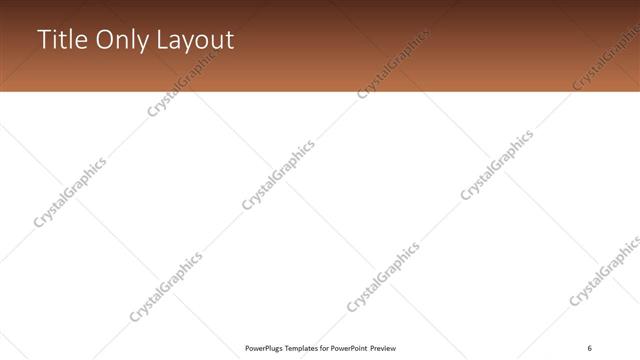 Title Only presentation slide layout