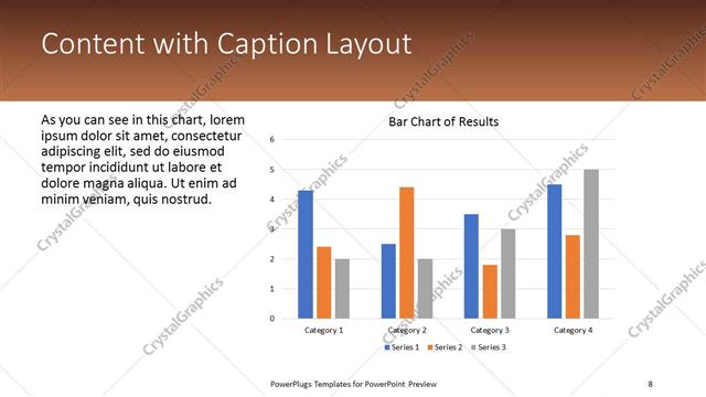 Content with Caption presentation slide layout