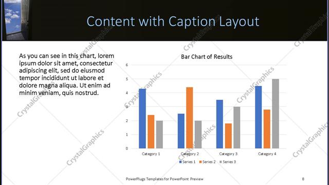 Content with Caption presentation slide layout