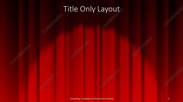 Title Only presentation slide layout
